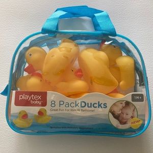 For 1month+New Unopened Playtex Baby 8 Rubber Ducks